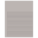 7.625" x 0.375" Gray Rectangular Sheet Labels