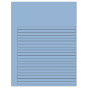 7.625" x 0.375" Pastel Blue Rectangular Sheet Labels