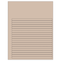 7.625" x 0.375" Pastel Tan Rectangular Sheet Labels