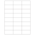 2.83" x 1.375" Clear Matte Rectangular Sheet Labels