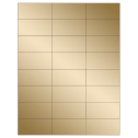 2.83" x 1.375" Gold Foil Rectangular Sheet Labels