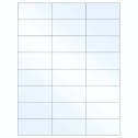 2.83" x 1.375" White Mid Gloss Rectangular Sheet Labels
