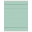 2.83" x 1.375" Pastel Green Rectangular Sheet Labels