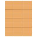 2.83" x 1.375" Pastel Orange Rectangular Sheet Labels
