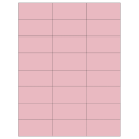 2.83" x 1.375" Pastel Pink Rectangular Sheet Labels