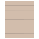 2.83" x 1.375" Pastel Tan Rectangular Sheet Labels