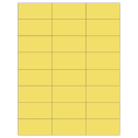 2.83" x 1.375" Pastel Yellow Rectangular Sheet Labels
