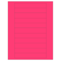 6" x 0.946" Fluorescent Pink Rectangular Sheet Labels