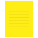 6" x 0.946" Fluorescent Yellow Rectangular Sheet Labels