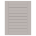 6" x 0.946" Gray Rectangular Sheet Labels