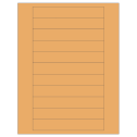 6" x 0.946" Pastel Orange Rectangular Sheet Labels