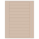 6" x 0.946" Pastel Tan Rectangular Sheet Labels