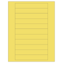 6" x 0.946" Pastel Yellow Rectangular Sheet Labels