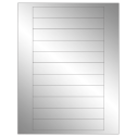 6" x 0.946" Silver Foil Rectangular Sheet Labels