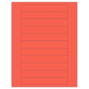 6" x 0.946" Red Rectangular Sheet Labels