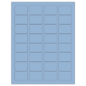 1.75" x 1.25" Pastel Blue Rectangular Sheet Labels