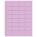 1.75" x 1.25" Pastel Purple Rectangular Sheet Labels