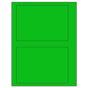 6.78" x 4.75" Fluorescent Green Rectangular Sheet Labels