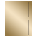 6.78" x 4.75" Gold Foil Rectangular Sheet Labels