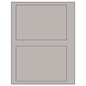 6.78" x 4.75" Gray Rectangular Sheet Labels
