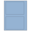 6.78" x 4.75" Pastel Blue Rectangular Sheet Labels