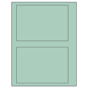 6.78" x 4.75" Pastel Green Rectangular Sheet Labels