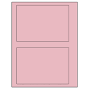 6.78" x 4.75" Pastel Pink Rectangular Sheet Labels