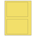 6.78" x 4.75" Pastel Yellow Rectangular Sheet Labels