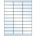 2.83" x 1" Crystal Clear Rectangular Sheet Labels