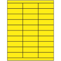 2.83" x 1" Fluorescent Yellow Rectangular Sheet Labels