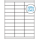 2.83" x 1" Photo Gloss Rectangular Sheet Labels