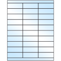 2.83" x 1" White Premium High Gloss Rectangular Sheet Labels