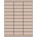 2.83" x 1" Pastel Tan Rectangular Sheet Labels