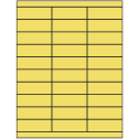2.83" x 1" Pastel Yellow Rectangular Sheet Labels