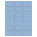 2.512" x 1.378" Pastel Blue Rectangular Sheet Labels