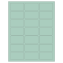 2.512" x 1.378" Pastel Green Rectangular Sheet Labels