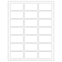 2.512" x 1.378" White Rectangular Sheet Labels