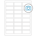 2.5" x 1.125" Photo Gloss Rectangular Sheet Labels
