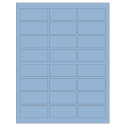 2.5" x 1.125" Pastel Blue Rectangular Sheet Labels