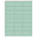 2.5" x 1.125" Pastel Green Rectangular Sheet Labels