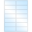 4" x 1.4375" White Premium High Gloss Rectangular Sheet Labels