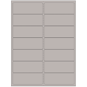 4" x 1.4375" Gray Rectangular Sheet Labels