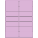 4" x 1.4375" Pastel Purple Rectangular Sheet Labels