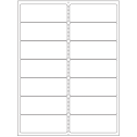 4" x 1.4375" White Rectangular Sheet Labels