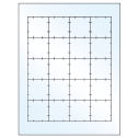 1.75" x 1.75" Crystal Clear Square Sheet Labels