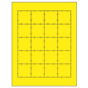 1.75" x 1.75" Fluorescent Yellow Square Sheet Labels