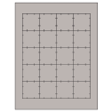 1.75" x 1.75" Gray Square Sheet Labels