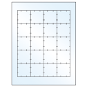 1.75" x 1.75" White Mid Gloss Square Sheet Labels