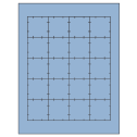 1.75" x 1.75" Pastel Blue Square Sheet Labels