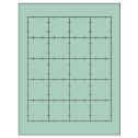 1.75" x 1.75" Pastel Green Square Sheet Labels